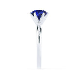 JULIET - Chatham® Round Blue Sapphire Solitaire Engagement Ring 950 Platinum