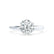 JULIET - Round Moissanite 18k White Gold Solitaire Ring Engagement Ring Lily Arkwright
