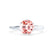 JULIET - Round Champagne True Sapphire Solitaire Engagement Ring 950 Platinum