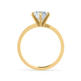 JULIET - Round Lab Diamond 18k Yellow Gold Solitaire Ring Engagement Ring Lily Arkwright