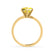 JULIET - Round Yellow Sapphire Solitaire Engagement Ring 18k Yellow Gold