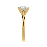 JULIET - Round Natural Diamond 18k Yellow Gold Solitaire Ring Engagement Ring Lily Arkwright