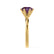 JULIET - Round Alexandrite Solitaire Engagement Ring 18k Yellow Gold