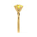 JULIET - Round Yellow Sapphire Solitaire Engagement Ring 18k Yellow Gold
