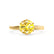 JULIET - Round Yellow Sapphire Solitaire Engagement Ring 18k Yellow Gold