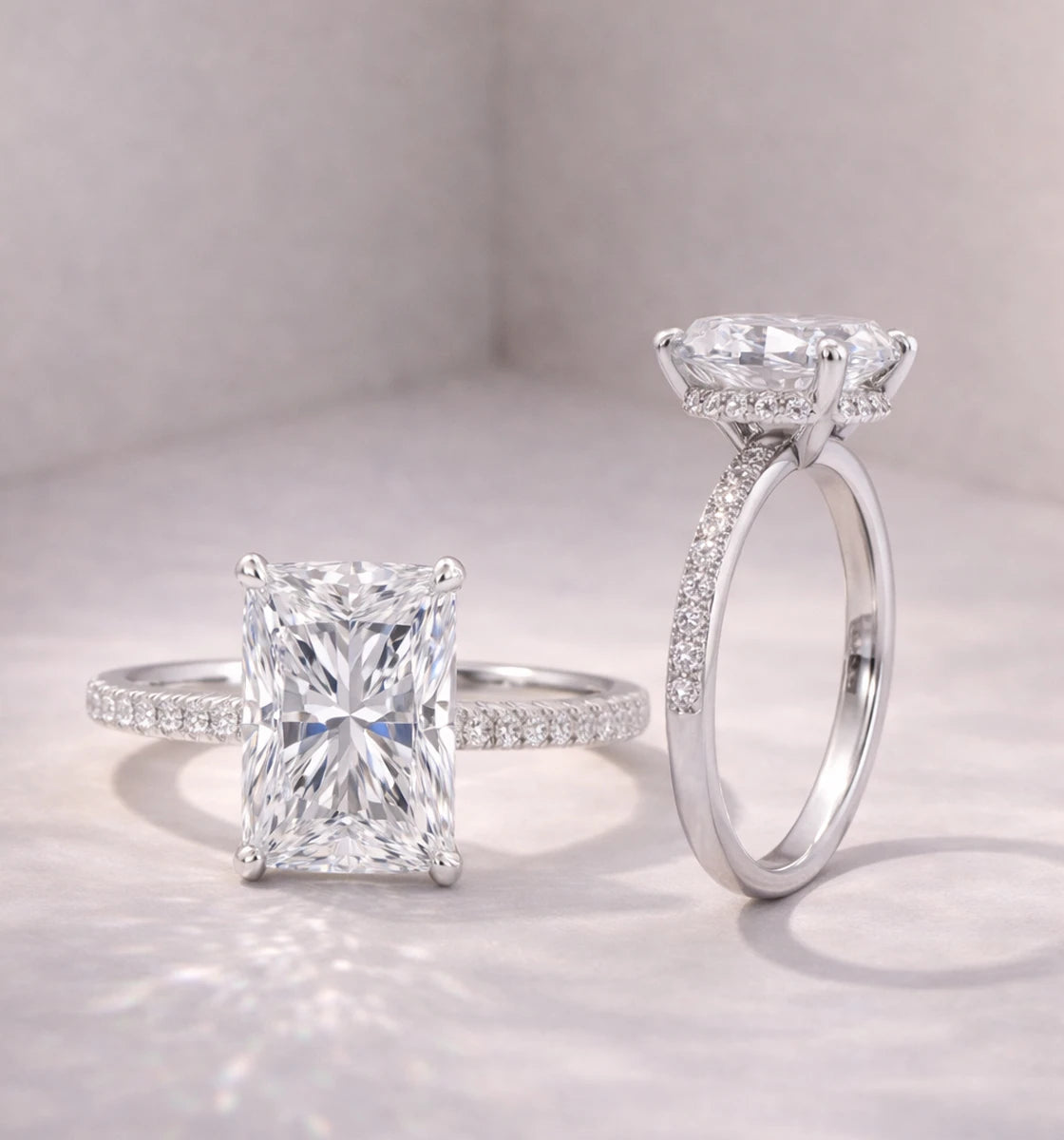 lab diamond engagement rings