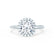 LAVENDER - Round Lab Diamond 950 Platinum Petite Halo Ring Engagement Ring Lily Arkwright