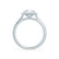 LAVENDER -  Round Moissanite & Diamond 950 Platinum Petite Halo Ring Engagement Ring Lily Arkwright