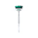 CELESTE - Toi Et Moi Green Emerald & Lab Diamond Pear Cut Ring 950 Platinum
