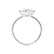 CELESTE - Toi et Moi Emerald & Pear Diamond Band Ring 18k White Gold Engagement Ring Lily Arkwright