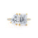 CELESTE - Toi et Moi Emerald & Pear Diamond Band Ring 18k Yellow Gold Engagement Ring Lily Arkwright