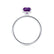 LIVELY - Radiant Alexandrite & Diamond Platinum Petite Hidden Halo Pavé Shoulder Set Ring Engagement Ring Lily Arkwright