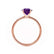 LULU - Emerald Alexandrite 18k Rose Gold Petite Solitaire Engagement Ring Lily Arkwright