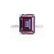 LULU - Emerald Alexandrite 950 Platinum Petite Solitaire Ring Engagement Ring Lily Arkwright