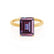 LULU - Emerald Alexandrite 18k Yellow Gold Petite Solitaire Engagement Ring Lily Arkwright