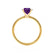 LULU - Emerald Alexandrite 18k Yellow Gold Petite Solitaire Engagement Ring Lily Arkwright