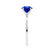 LULU - Emerald Blue Sapphire Platinum 950 Petite Solitaire Engagement Ring Lily Arkwright