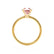 LULU - Emerald Champagne Sapphire 18k Yellow Gold Petite Solitaire Engagement Ring Lily Arkwright