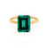LULU - Emerald 18k Yellow Gold Petite Solitaire Engagement Ring Lily Arkwright