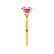 LULU - Emerald Pink Sapphire 18k Yellow Gold Petite Solitaire Engagement Ring Lily Arkwright