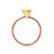 LULU - Emerald Yellow Sapphire 18k Rose Gold Petite Solitaire Engagement Ring Lily Arkwright
