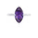 LULU - Marquise Alexandrite 18k White Gold Petite Solitaire Ring Engagement Ring Lily Arkwright