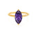 LULU - Marquise Alexandrite 18k Yellow Gold Petite Solitaire Ring Engagement Ring Lily Arkwright