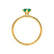 LULU - Marquise Emerald 18k Yellow Gold Petite Solitaire Ring Engagement Ring Lily Arkwright