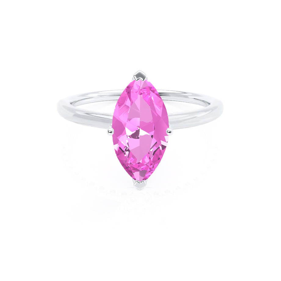 Pink sapphire store marquise ring