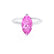 LULU - Marquise Pink Sapphire 950 Platinum Petite Solitaire Ring Engagement Ring Lily Arkwright