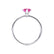 LULU - Marquise Pink Sapphire 950 Platinum Petite Solitaire Ring Engagement Ring Lily Arkwright