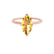 LULU - Marquise Yellow Sapphire 18k Rose Gold Petite Solitaire Ring Engagement Ring Lily Arkwright