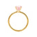 LULU - Cushion Champagne Sapphire 18k Yellow Gold Petite Solitaire Ring