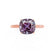 LULU - Cushion Alexandrite 18k Rose Gold Petite Solitaire Ring