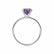 LULU - Cushion Alexandrite 950 Platinum Petite Solitaire Ring