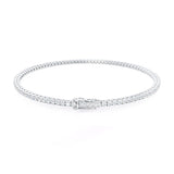 MONACO - 2 Total Carat Lab Diamond Tennis Bracelet 18k White Gold Bracelet Lily Arkwright