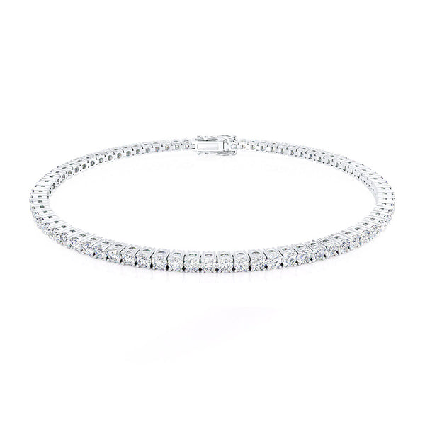 MONACO - 3 Total Carat Lab Diamond Tennis Bracelet Platinum Bracelet Lily Arkwright
