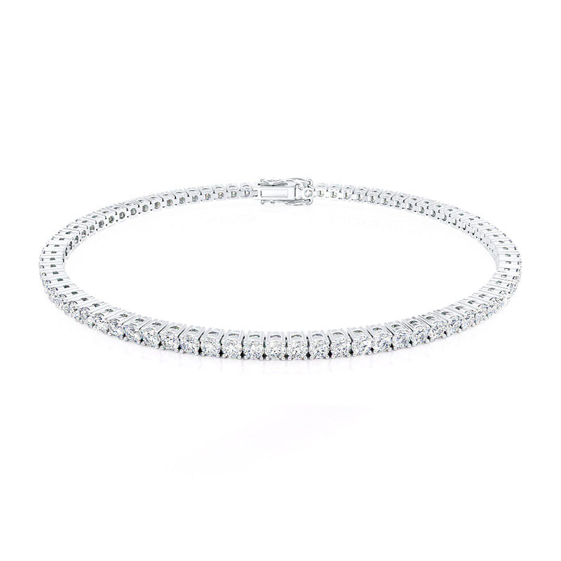 MONACO - 3 Total Carat Lab Diamond Tennis Bracelet Platinum Bracelet Lily Arkwright