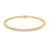 MONACO - 3 Total Carat Lab Diamond Tennis Bracelet 18k Yellow Gold Bracelet Lily Arkwright