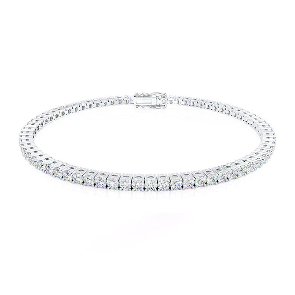 MONACO - 4 Total Carat Lab Diamond Tennis Bracelet Platinum Bracelet Lily Arkwright