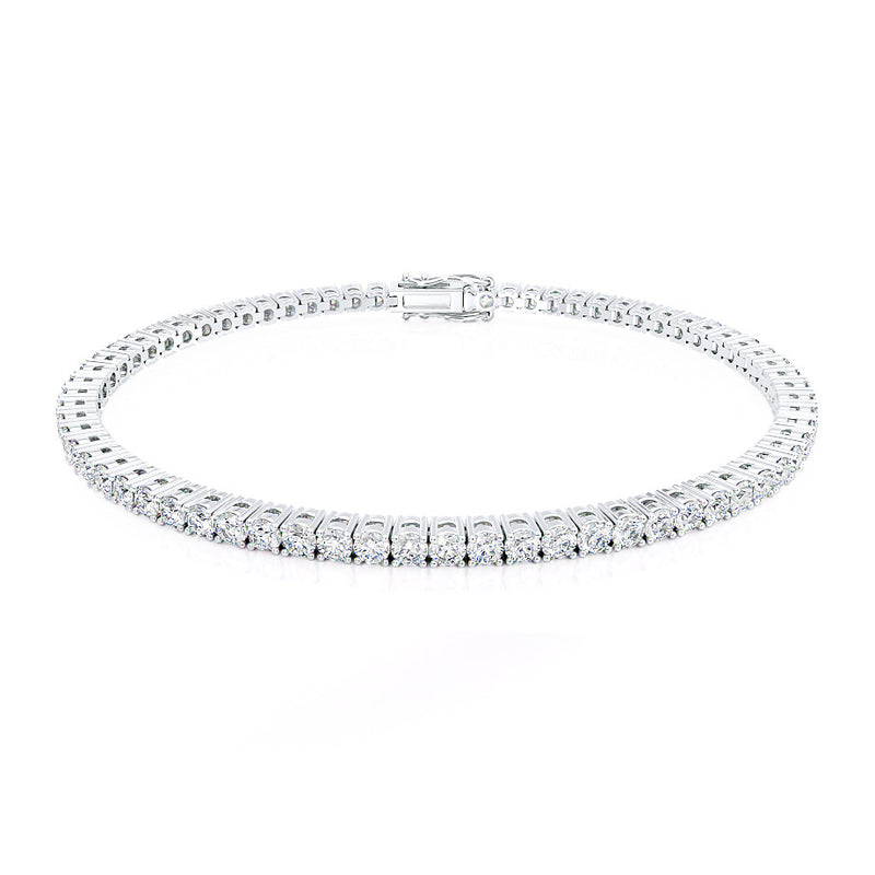 MONACO - 4 Total Carat Lab Diamond Tennis Bracelet Platinum Bracelet Lily Arkwright