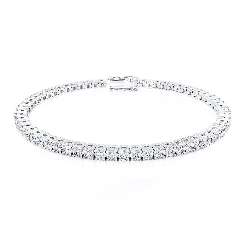 MONACO - 5 Total Carat Lab Diamond Tennis Bracelet Platinum Bracelet Lily Arkwright