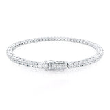 MONACO - 5 Total Carat Lab Diamond Tennis Bracelet Platinum Bracelet Lily Arkwright