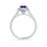 OPHELIA - Lab Grown Alexandrite & Diamond Platinum Halo Engagement Ring Lily Arkwright