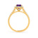OPHELIA - Lab Grown Alexandrite & Diamond 18K Yellow Gold Halo Engagement Ring Lily Arkwright