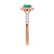 OPHELIA - Lab Grown Emerald & Diamond 18K Rose Gold Halo Engagement Ring Lily Arkwright