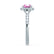 OPHELIA - Lab Grown Pink Sapphire & Diamond 18K White Gold Halo Engagement Ring Lily Arkwright