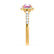 OPHELIA - Lab Grown Pink Sapphire & Diamond 18K Yellow Gold Halo Engagement Ring Lily Arkwright