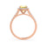 OPHELIA - Lab Grown Yellow Sapphire & Diamond 18K Rose Gold Halo Engagement Ring Lily Arkwright