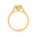 OPHELIA - Lab Grown Yellow Sapphire & Diamond 18K Yellow Gold Halo Engagement Ring Lily Arkwright